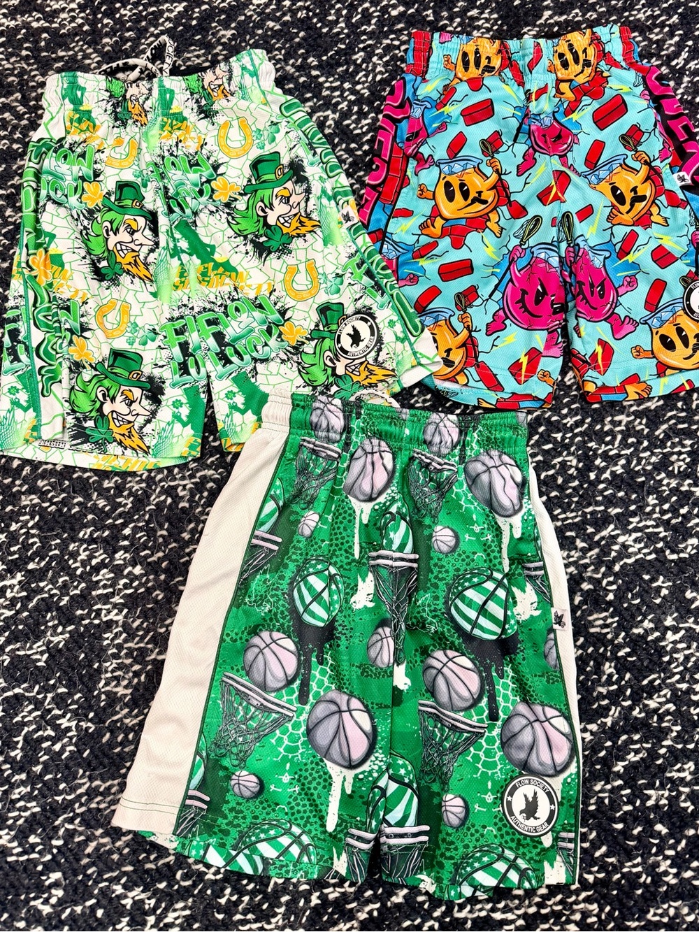 Flow Society youth size medium shorts set of 3